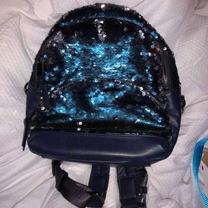 Sequined Backpack Purse